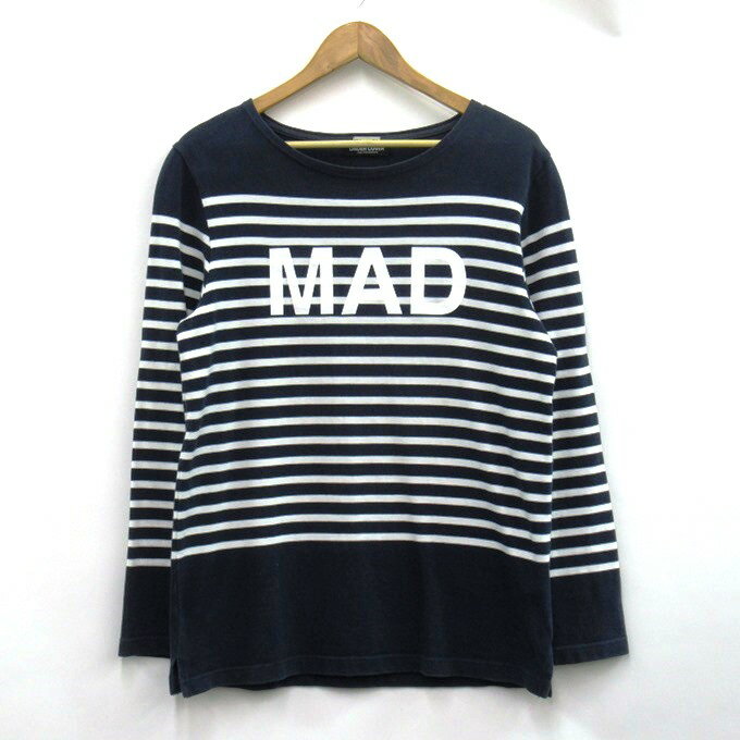 UNDERCOVER（アンダーカバー） MAD STORE ボーダー カットソー/ボートネック L9833　ネイビー　サイズ：L【中古】【125 DM】【四日市 ..