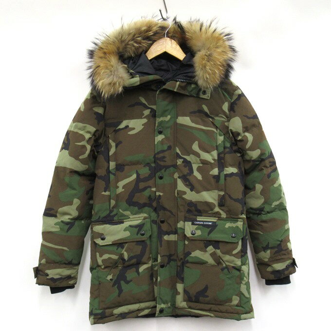 CANADA GOOSE CHATEAU PARKA BLACK LABEL カナダグース シャトー パーカ ブラックレーベル / ダウンジャケット 3426MB カモ柄/総柄 サイズ：L【中古】【122 インポート】【四日市 併売品】【122-240214-05USH】