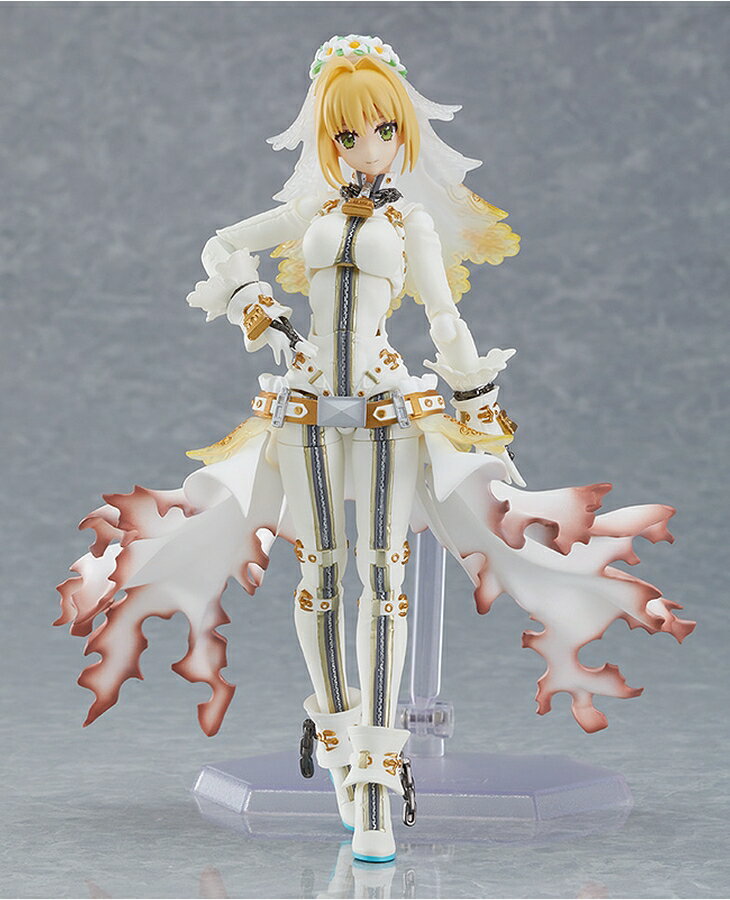 MAX FACTORY/マックスファクトリー Fate/Grand Order FGO figma セイバー/ネロ クラウディウス〔ブライド〕(GOODSMILE ONLINE SHOP限定 特典パーツ付属)【中古】【美少女フィギュア】【四日市 併売品】【064-240228-17ZH】