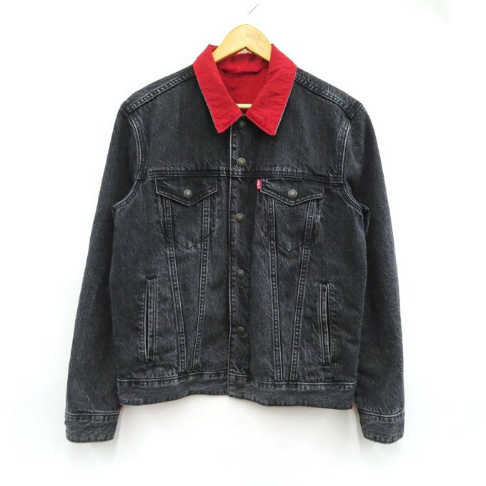 楽天フーリエ　楽天市場店Levi's × Jordan　72334 REVERSIBLE TRUCKER JACKET リーバイス × ジョーダン　リバーシブル トラッカー ジャケット PC9-56437-0002　グレー系/レッド　サイズ：S【中古】【126 ストリート】【四日市 併売品】【126-240216-02VH】