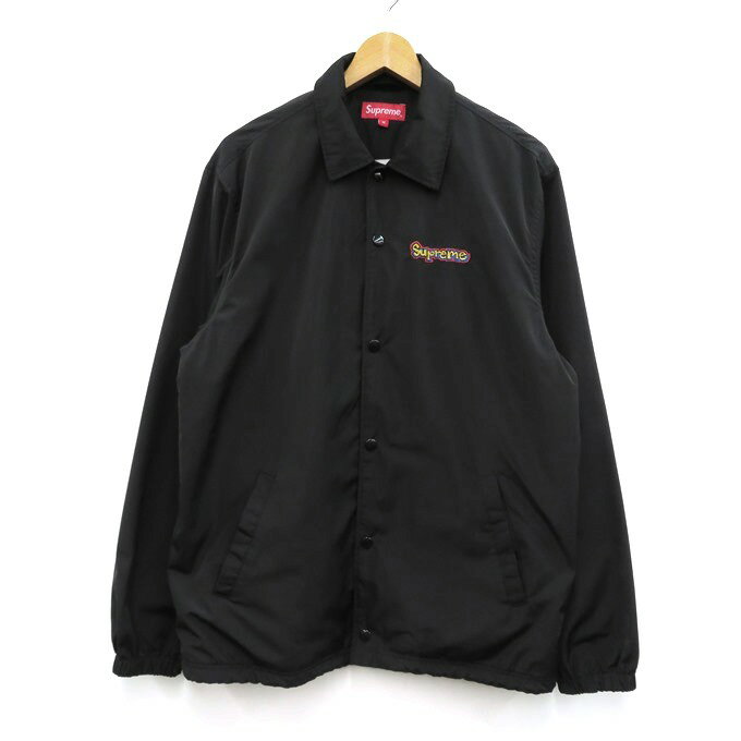 Supreme Gonz Logo Coaches Jacket シュプリーム ロゴ刺繍 コーチジャケット ブラック サイズ：M【中古】【126 ストリート】【四日市 併売品】【126-240327-03VH】