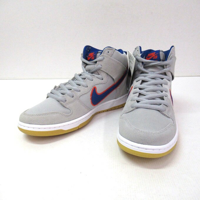 NIKE SB DUNK HIGH PRM QS ナイキ スケートボーディング ダンク ハイ プレミアム DH7155-001　クラウドグレー/ラッシュブルー　サイズ：30cm