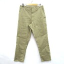 DESCENDANT TWILL TROUSERS ディセンダント ツイル トラウザーズ 191GWDS-PTM01 ベージュ サイズ：1（S）【中古】【125 DM】【四日市 併売品】【125-240501-01USH】