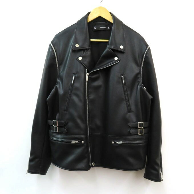 GU × UNDERCOVER ジーユー × アンダーカバー　2WAY ライダースジャケット 351028　ブラック　サイズ：XL【中古】【130 レギュラー】【..