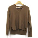 AURALEE SUPER FINE WOOL RIB KNIT V NECK PULLOVER オーラリー ウールリブニットVネックプルオーバー A7AV05RK ブラウン サイズ:0【中古】【132 レディーストップス】【四日市 併売品】【132-240828-02SH】(4)