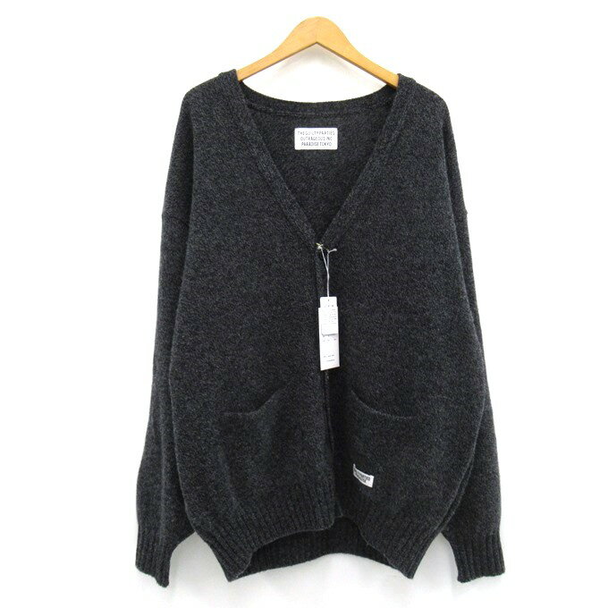 WACKO MARIA 23AW CLASSIC CARDIGAN TYPE 1 ワコマリア クラシックカーディガン 23FW-WMK-KN03 グレー サイズ:XL【中古】【127 ルード】【四日市 併売品】【127-250127-06SH】