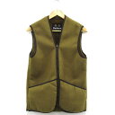 Barbour warm pile zip-in liner バブアー ジップファーライナーベスト MLI0004 ブラウン サイズ:36【中古】【128 アメ...