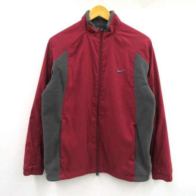 NIKE GOLF 00's REVERSIBLE FLEECE JACKET ナイキ ゴルフ リバーシブル フリースジャケット レッド/グレー サイズ:L【中古】【126 ストリート】【四日市 併売品】【126-250311-06VH】