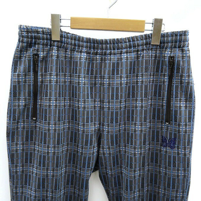 Needles　Track Pant Poly Jq. ニードルス　トラックパンツ J0220　ブルー　サイズ：L【中古】【125 DM】【四日市 併売品】【125-250408-05VH】