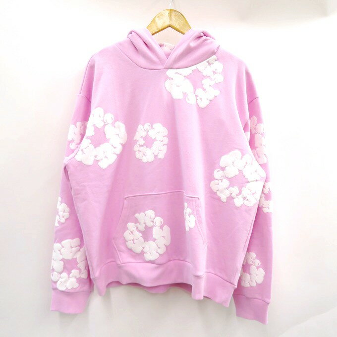 DENIM TEARS COTTON WREATH HOODIE デニムティアーズ コットン リース フーディ ピンク サイズ:XL【中古】【126 ストリート】【四日市 併売品】【126-250422-14VH】