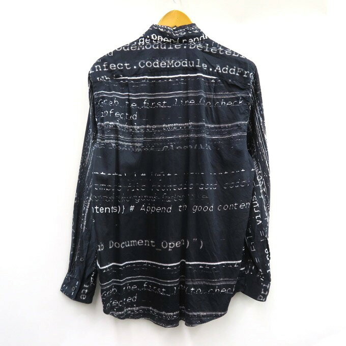 TAAKK　19AW DIGITAL GLITCH L/S SHIRTS ターク　デジタル グリッチ 長袖 シャツ TA19AW-SH021　ネイビー　サイズ：1【中古】【125 DM】【四日市 併売品】【125-250810-03VH】