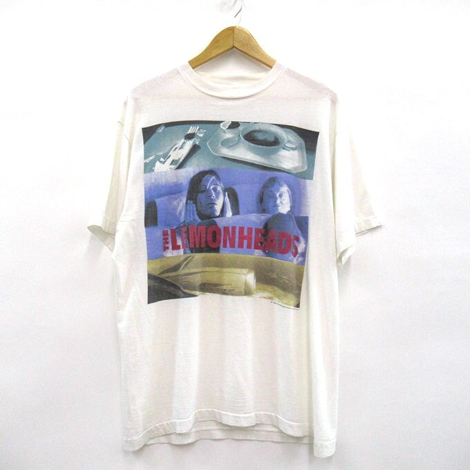 The Lemonheads 90's 「Come On Feel The Lemonheads」S/S Tee レモンヘッズ 1994コピーライト バンドTシャツ ホワイト　サイズ：L