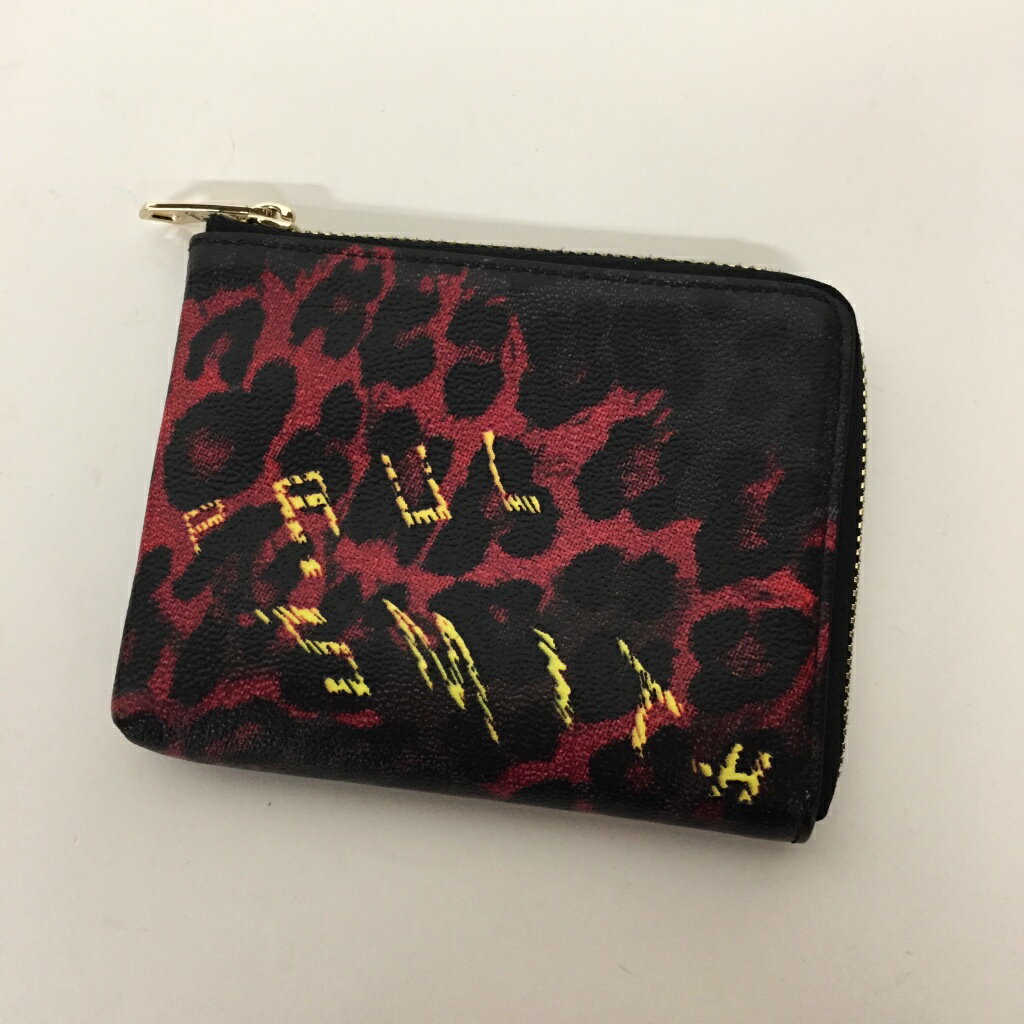 Paul Smith(ポールスミス) スティルライフ レオパード 2つ折り財布 M1A-5303-A40593 カラー:レッド系【中古】【138 財布】【鈴鹿 併売品】【138-200519-04NS】