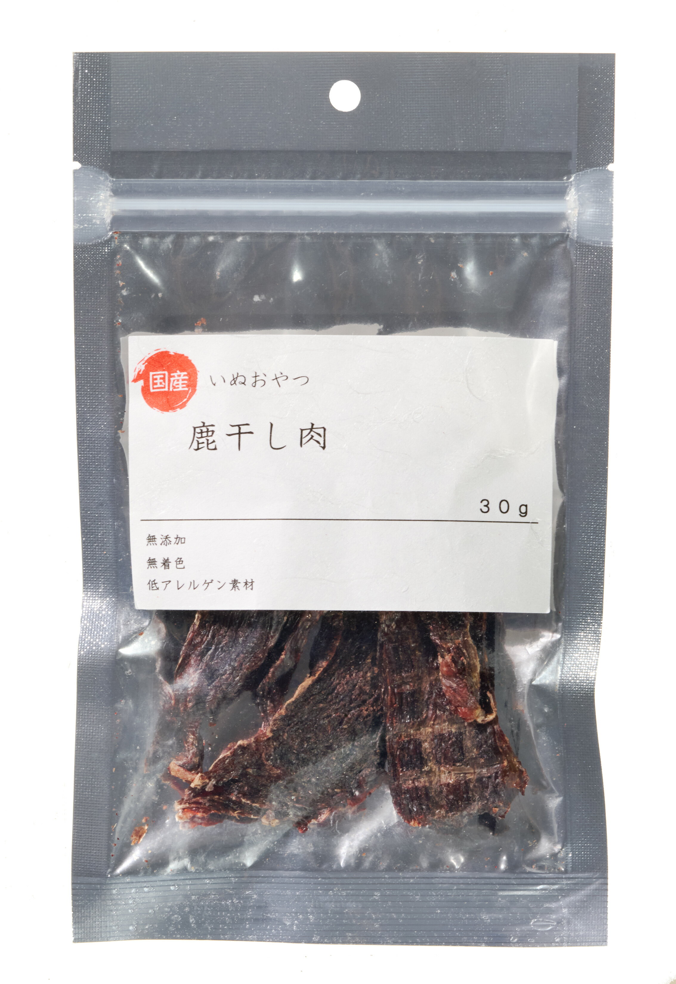 【送料無料】犬おやつ 鹿肉 クーリッジ 国産 鹿干し肉 30g 鹿肉おやつ 鹿肉ジャーキー 犬 おやつ 鹿 国内製造 鹿肉 素材系 ジビエ 無添加 無着色 乾燥 小麦粉不使用 グレインフリー グルテンフリー しつけ ご褒美 スナック