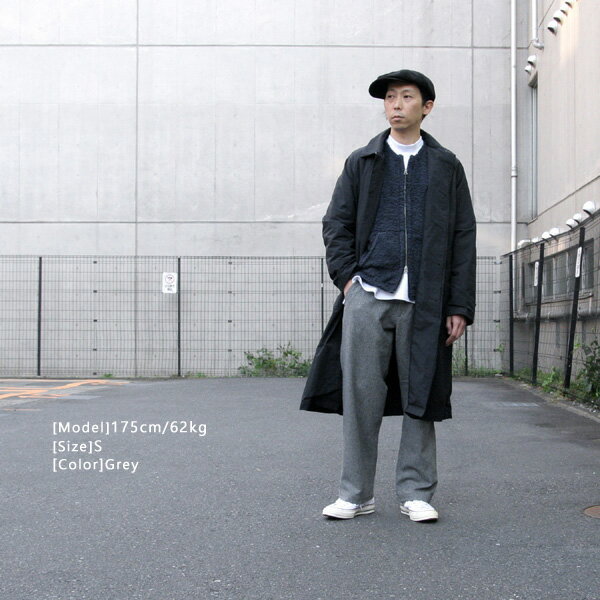 【ユニセックス-定番モデル】MASTER&CO (マスターアンドコー)MC946[LONG WIDE WOOL PANTS][FLANNEL LONG TROUSERS] ウールワイドパンツ (3色)