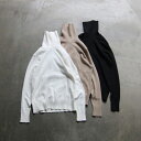  gicipi (ジチピ) 2312A / ANANAS / WOMEN''S  (3COLOR)コットン ニット タートルネック(女性サイズ) / レディース /40代ファッションベーシック 