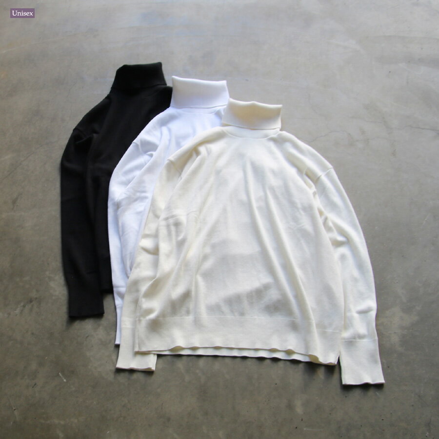 [定番カットソー/ニット] gicipi (ジチピ) 2302A / TIGRE / MEN'S [COTTON TURTLE NECK L/S] コットン ニット タートルネック (男性向..