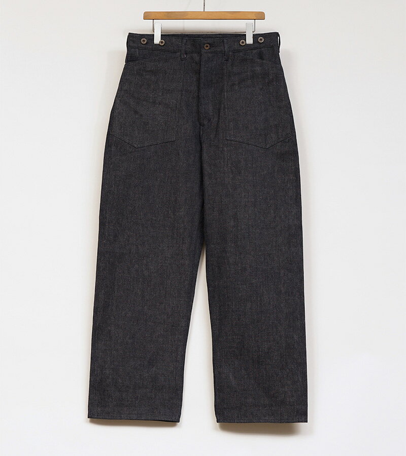 NIGEL CABOURN (ナイジェルケーボン) [MAINE LINE] 80500011005 [30s US ARMY DENIM] 12.5oz ユーティリティーデニムパンツ (INDIGO) (GREEN)
