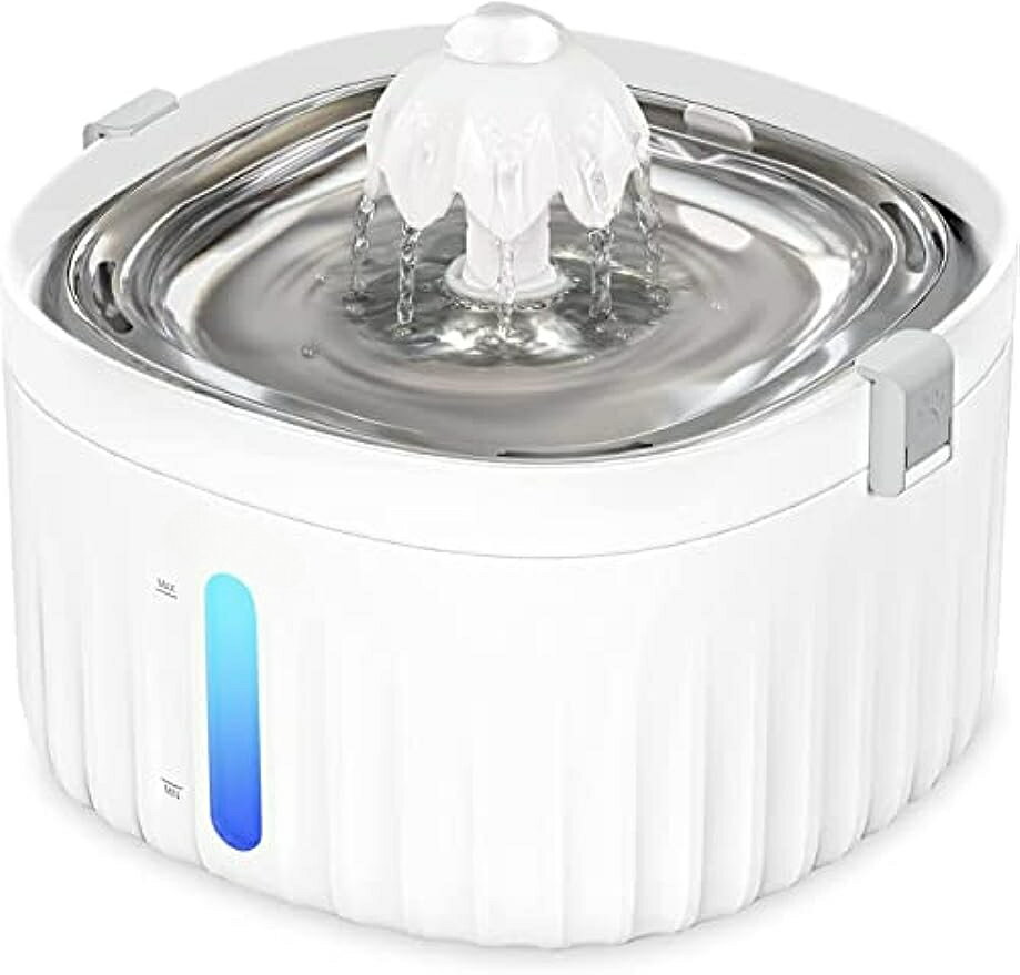 送料無料 キャットドリンカー ペット用自動ドリンカー 静音循環式6フィルター 2リットル 大容量 4給水モード ドリンカー フィルター付き ステンレストレイ 猫用 小型犬・中型犬用 ペット用