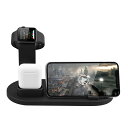 送料無料 ワイヤレス充電器 3in1 スタンド 同時充電 iPhone Apple Watch AirPods 同時急速充電 Qi認証 充電スタンド 置くだけ充電(2)
