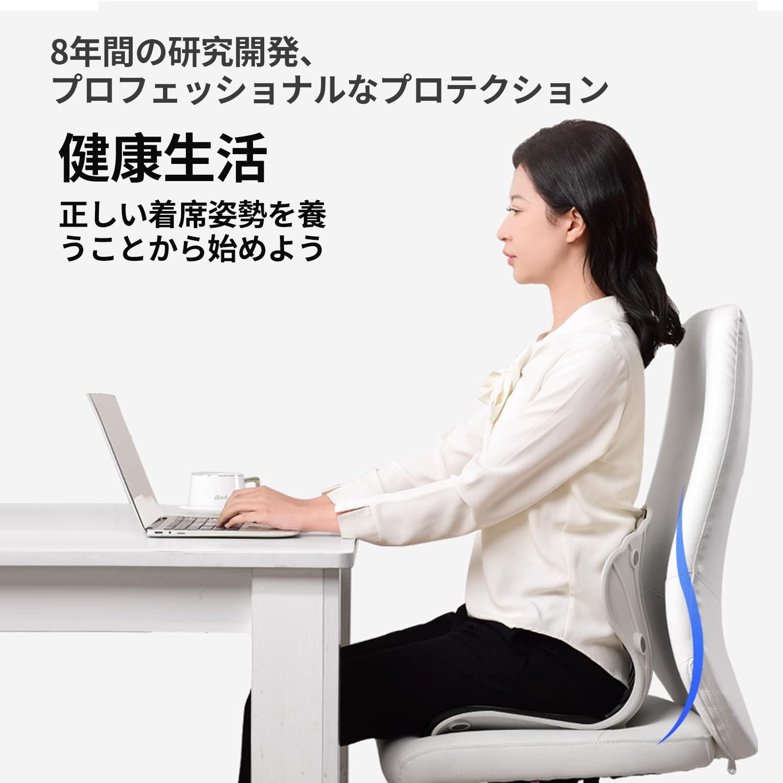 無料送料 姿勢サポートチェア 骨盤から腰部まで 洗える 椅子や床に置いて座椅子と...