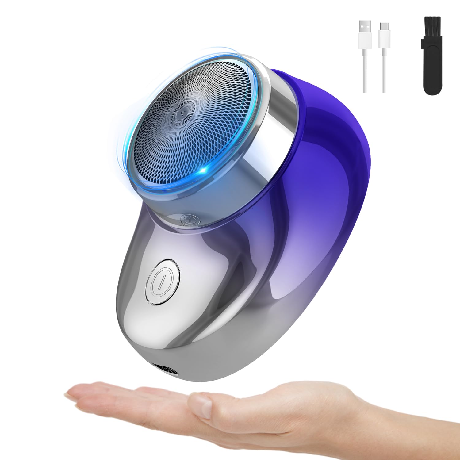 【2023年新登場 & 超強力モーター】小型電動シェーバー 電動シェーバー 電気シェーバー ひげそり 電動カミソリ ミニシェーバー 軽量 急速充電 シェー 6枚...