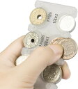 携帯コインホルダー コイン収納 硬貨をすばやく分類ケース レジで慌てない小銭財布 片手で取り出せ 2775円収納でき 振っても落ちない