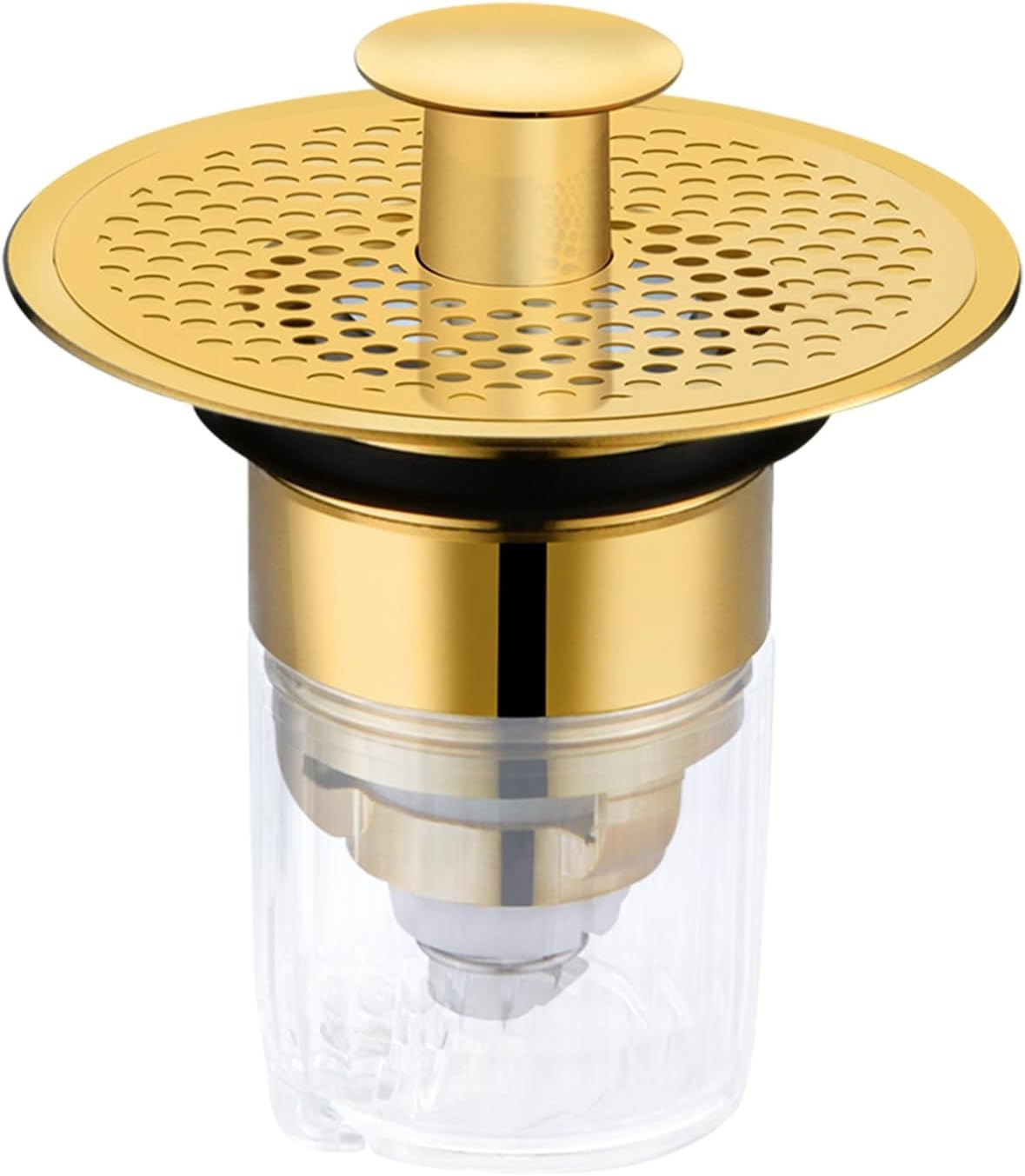 キッチンシンク排水栓 - クイックドレンシンク排水プラグ 洗面台排水栓 詰まり防止 キッチンシンク排水..