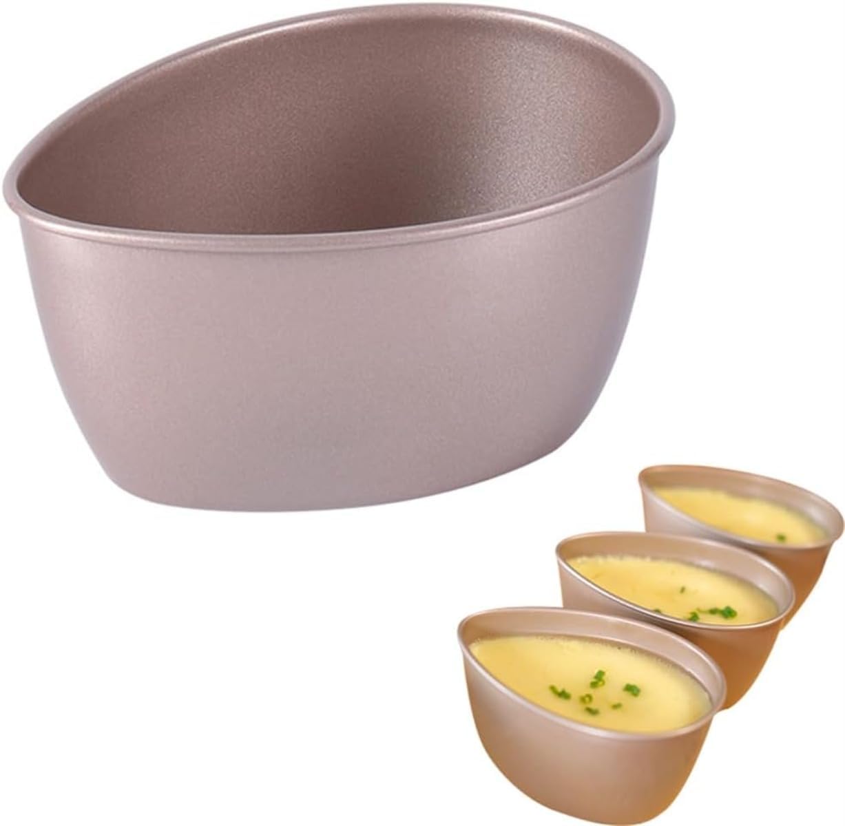 乐天商城 - 蒸し碗 茶碗蒸しベーキング 3個入 ゆで卵器 水蒸し卵高温に強い 簡単洗浄 プリンゼリー 容器 厨房用品
