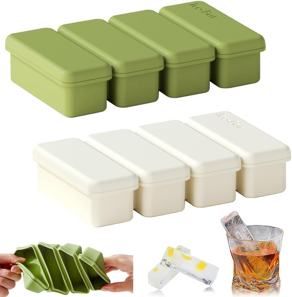 商品詳細特徴【サイズとパッケージ】2セット、色：白+緑、サイズ：16.9×10×3.6cm【柔らかな素材】非常に柔軟な食品グレードのシリコン製で、耐久性があり、変形しにくく、氷を簡単に解けます。【積み重ね可能・蓋付き】蓋付きで密閉性が高く、複数層に積み重ねてスペースを節約できます。見た目が可愛く、サイズも小さく、丈夫で持ち運びも簡単【簡単に洗える】簡単に洗浄できます。自来水で洗うだけでOKです。食器洗い機でも洗うことができます。【多目的に使用可能】商店、家庭、バー、レストランなどで使用できます。水以外に、お気に入りの紅茶、ワイン、コーヒー、ウイスキーなどを氷の容器に凍らせ、家で簡単に楽しむことができます。家族や友人と冷たい飲み物を楽しみながら快適な夏を過ごします。注意事項【注意事項】・当店でご購入された商品は、原則として、「個人輸入」としての取り扱いになり、全て中華人民共和国からお客様のもとへ直送されます。・個人輸入される商品は、全てご注文者自身の「個人使用・個人消費」が前提となりますので、ご注文された商品を第三者へ譲渡・転売することは法律で禁止されております。・通関時に関税・輸入消費税が課税される可能性があります。課税額はご注文時には確定しておらず、通関時に確定しますので、商品の受け取り時に着払いでお支払いください。詳細はこちらご確認下さい。＊色がある場合、モニターの発色の具合によって実際のものと色が異なる場合がある。