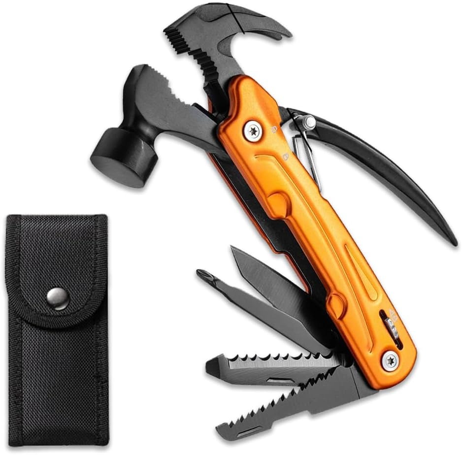 ペグハンマー 多機能 アウトドア マルチツール 12in1 小型 ステンレス