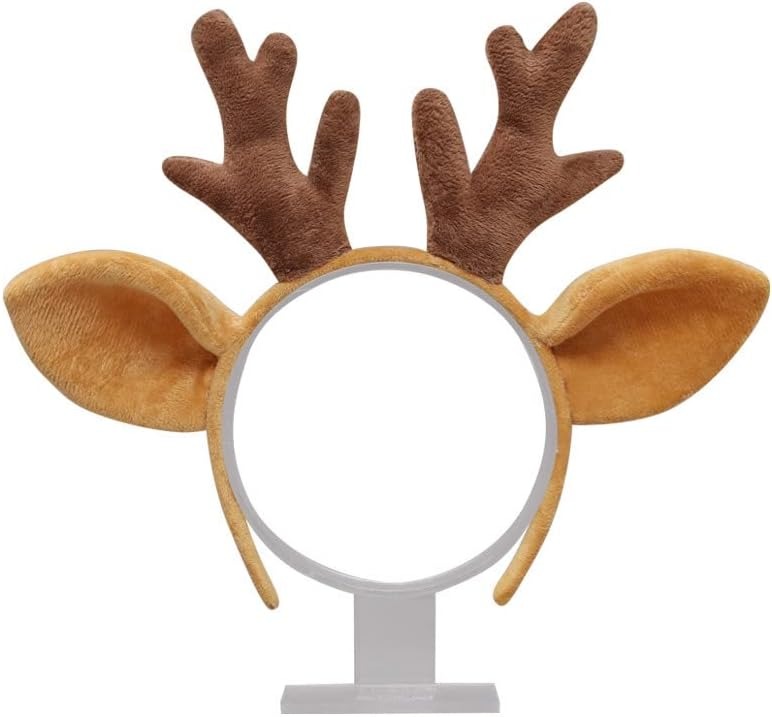 乐天商城 - 【もこもこトナカイ】トナカイ カチューシャ セット コスプレ トナカイ クリスマス 仮装 可愛い 髪飾り 大人 子供 レディース メンズ フリーサイズ 着ぐるみ