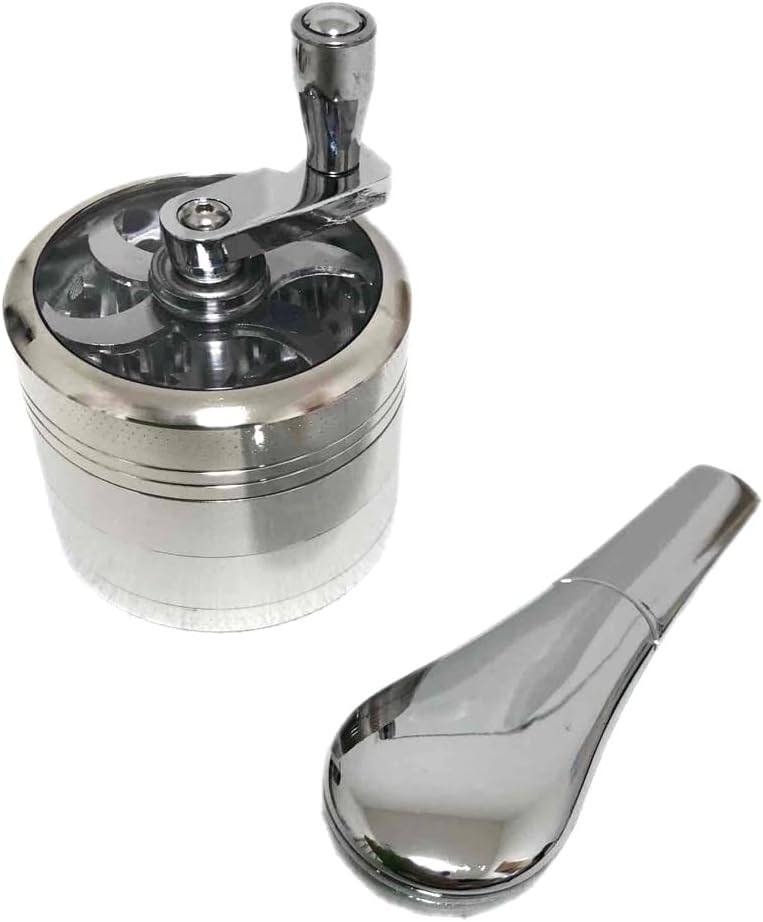 乐天商城 - 金属 手回し タバコ 研ぐ器 4層 刻み 研磨器 グラインダー ミキサー ハンド パイプ