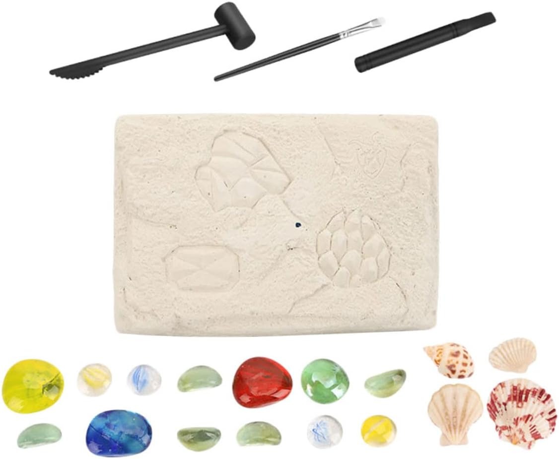 1 セット 考古学的な化石のおもちゃ 宝石発掘キット 模造宝石おもちゃ 考古学発掘おもちゃ 幹学習おもちゃ 子供向けのおもちゃ 子供たち シミュレーション宝石のおもちゃ 石膏