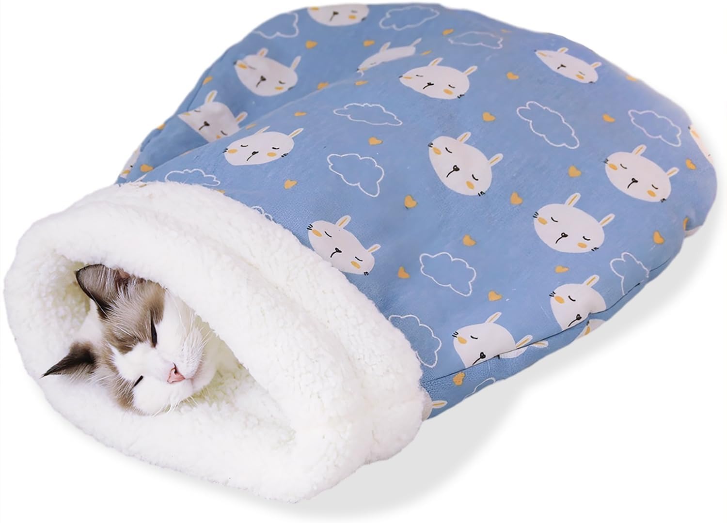 猫 ベッド 冬 猫 ハウス 冬 ペット用寝袋 キャットハウス 暖かい ふわふわ ペットハウス ペットベッド ..