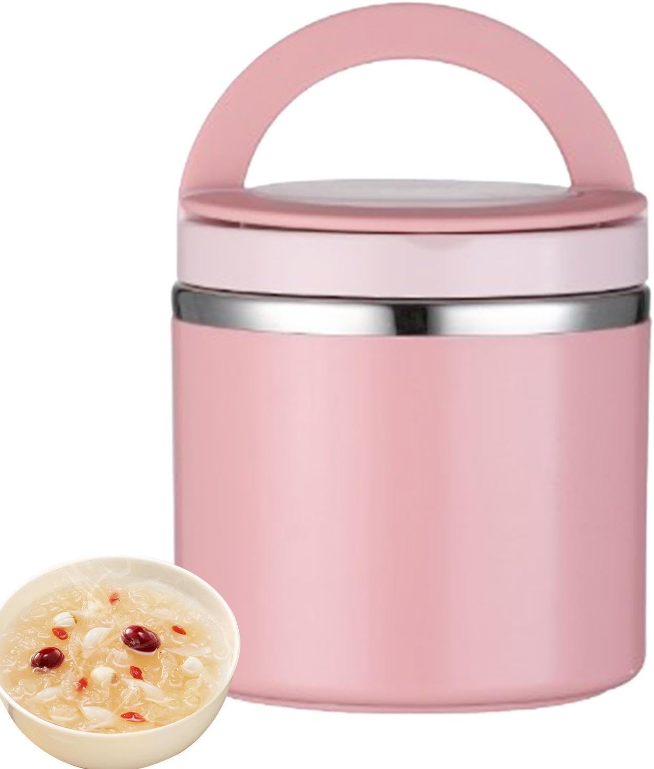 保温弁当箱 保温ランチジャー 真空断熱スープランチ お弁当箱 真空 ステンレス 保温 保冷 大容量 ランチジャー 茶碗 丼ぶり型弁当箱 ランチボックス フードコンテナ サーマルスープカップ 通勤 通学 運動会 キャンプ 男女兼用