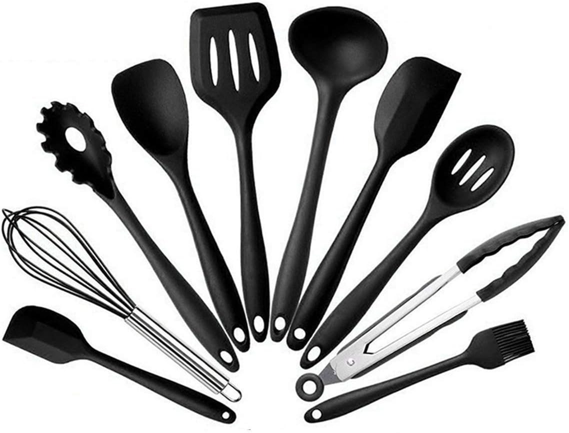 キッチンツールセット シリコン 調理器具 製菓器具 ツール10点セットフライ返し おたま トング ヘラ ト..