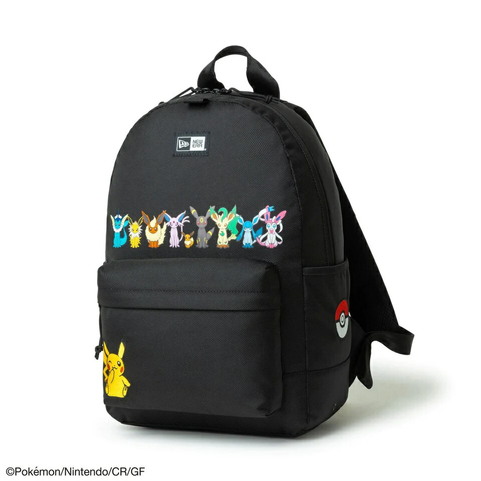 ニューエラ ポケモンコラボ Youth ライトパック 18L Pokémon ピカチュウ イーブイフレンズ ブラック リュック バックパック NEW ERA Pikachu