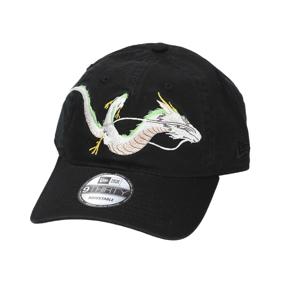 【新品】ニューエラ 千と千尋の神隠し スタジオジブリ コラボ 9THIRTY ハク竜 キャップ ブラック ジブリ NEW ERA Spirited Away Ghibli cap