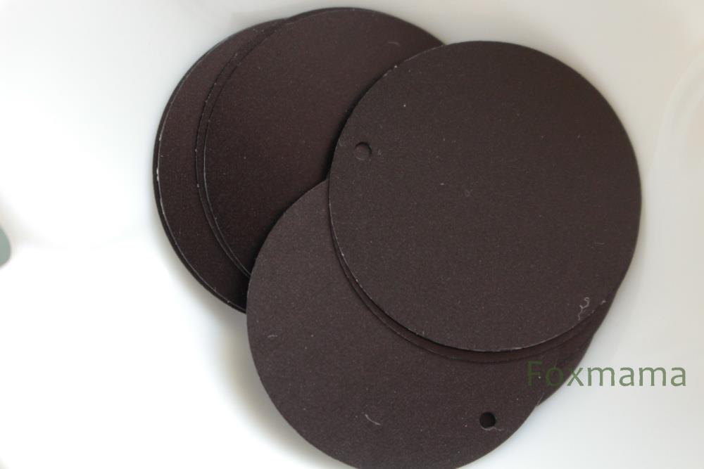 スパンコール 29mm 10枚 丸 トップホール マット 黒 (SCC29MBKHHTH)