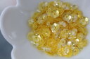 スパンコール 約300枚(約3.5g) 花カップ 7mm 半透明 黄 (SFC070YLJWHS)