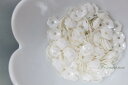 スパンコール 約300枚(約3.5g)花カップ 7mm 光沢乳白色 (SFC07SMWJB00)