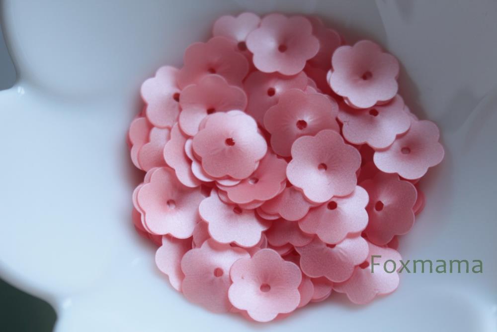 スパンコール 10mm 約90枚(約2.5g) 花カップ ネモフィラ マット サーモンピンク (SFC10MSPESNM)