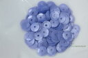 スパンコール 6mm 約160個(約2g) 亀甲 マット 青紫 (SKK06MBPHY00)