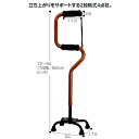 S字クオッドケイン オールアルミ四点式 【歩行関連 杖 ステッキ つえ】 1