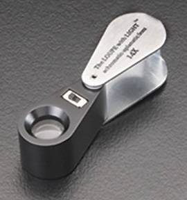 LEDライト付ルーペ LED eye PRO MRL-144 カバーケース ボタン電池10個入