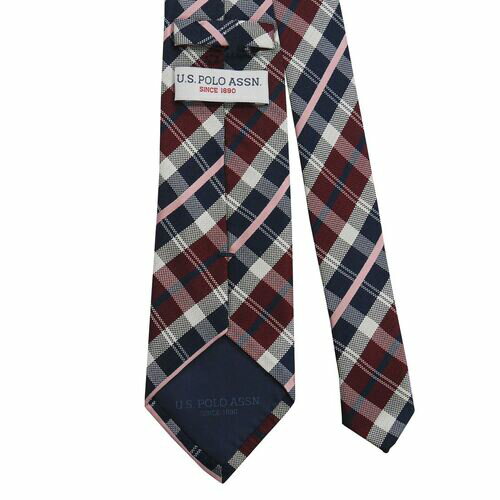 U.S. POLO ユーエスポロ メンズ ネクタイ 先幅:約8cm USPA-106 RED/PNIK