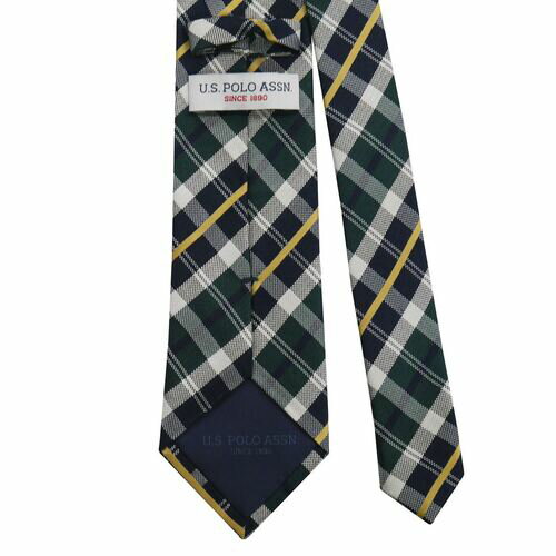 U.S. POLO ユーエスポロ メンズ ネクタイ 先幅:約8cm USPA-106 GREEN/BEIGE