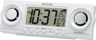 目覚まし時計 置き時計 大音量 電波時計 シチズン リズム時計 RHYTHM CITIZEN デジタル フィットバトラージューク 8RZ177SR03 CITIZEN