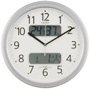 掛け時計 壁掛け時計 電波時計 リズム時計 RHYTHM 高精度温湿度計 警告音 カレンダー表示機能 インフォームナビF 4FY618-019 リズム時計 RHYTHM リズム時計工業